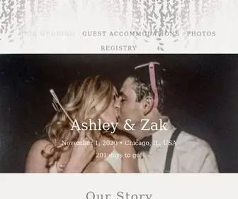 Atoz2020.wedding(Ashley Jacobs and Zak Levy's Wedding Website) Screenshot