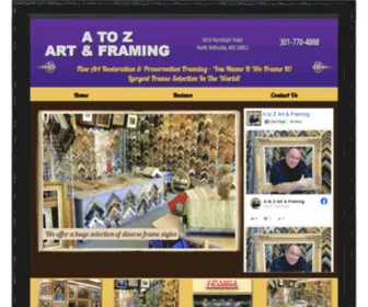 Atozartandframing.com(A to Z Art & Framing) Screenshot