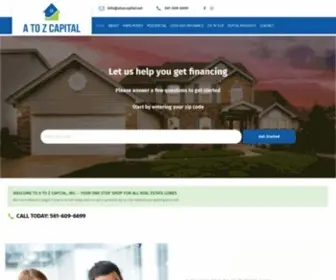 Atozcapitallending.com(Hard Money Lender Florida) Screenshot
