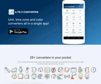 Atozconverter.com(A to Z Converter) Screenshot