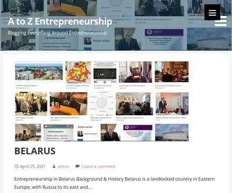 Atozentrepreneurship.com(A to Z Entrepreneurship) Screenshot