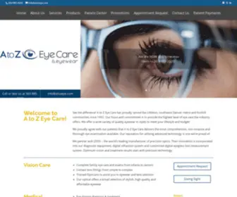 Atozeye.com(A to Z Eye Care) Screenshot