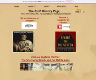 Atozhistorypage.com(AtoZ History Page) Screenshot