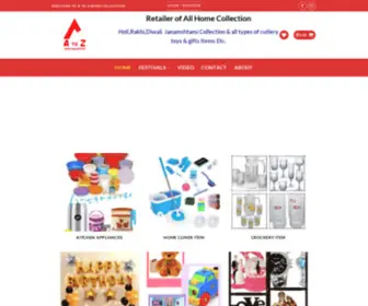 Atozhomecollection.com(A to Z Home Collection Online Store) Screenshot