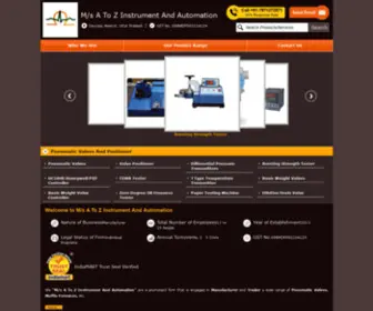 Atozinstrument.in(M/s A To Z Instrument And Automation) Screenshot