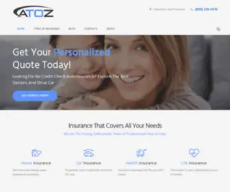 Atozinsuranceusa.com(Best Insurance Company In USA) Screenshot