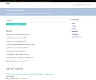 Atozj.com(Atozj Information Portal) Screenshot