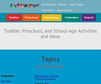 Atozkidsstuff.com(A to Z Kids Stuff) Screenshot