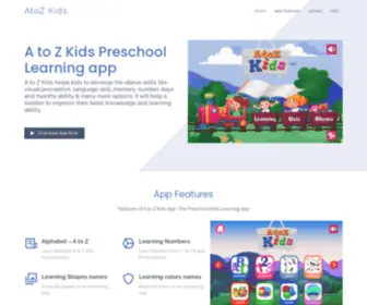 Atozkidszone.co.in(Best Early Learning App for Toddlers) Screenshot