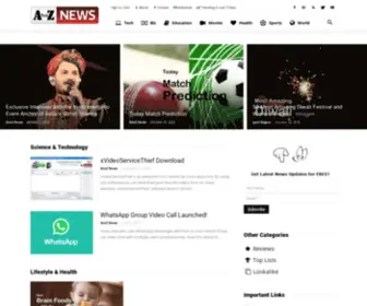 Atoznews.net(Just another WordPress site) Screenshot