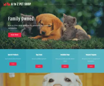 Atozpetsct.com(A to Z Pet Shop) Screenshot