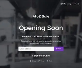 Atozsale.us(AtoZ Sale) Screenshot