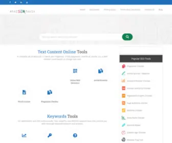 Atozseotools.net(Best Seo tools website including plagiarism checker and more) Screenshot