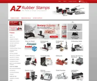 Atozstamps.com(A to Z Rubber Stamps) Screenshot