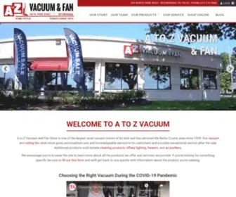 Atozvacuum.com(A to Z Vacuum) Screenshot