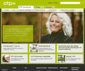 ATP.dk(Vi arbejder for at sikre økonomisk grundtryghed i Danmark) Screenshot