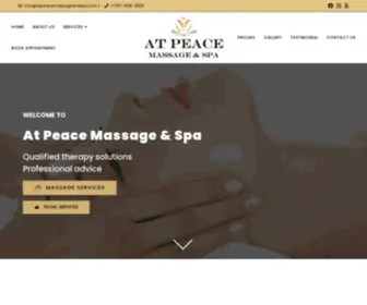 Atpeacemassageandspa.com(At Peace Massage & Spa) Screenshot