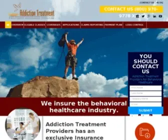 Atpins.com(Insurance for Addiction Treatment Industry) Screenshot