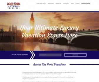 AtpVacations.com(Vacation Package to London) Screenshot