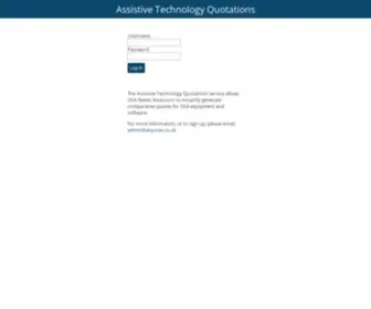 Atquote.co.uk(Assistive Technology Quotations) Screenshot
