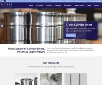 AtracParts.com(Cylinder Liner Manufacturers) Screenshot