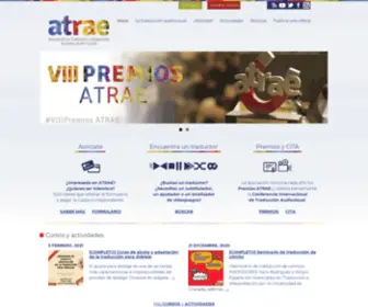 Atrae.org(Asociación de Traducción y Adaptación Audiovisual de España) Screenshot