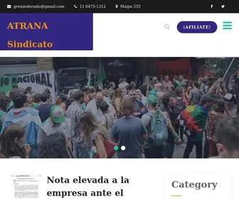 Atranasindicato.org(El sindicato de los trabajadores de Radio Nacional) Screenshot