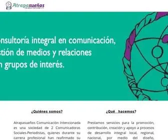 Atrapasuenoscomunicacion.com(Página) Screenshot