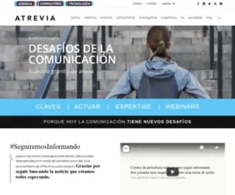 Atrevia.com(La consultora global de comunicación Nº1 en España) Screenshot