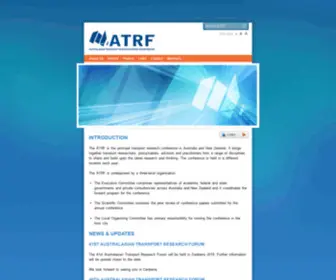 ATRF.info(The Australasian Transport Research Forum) Screenshot