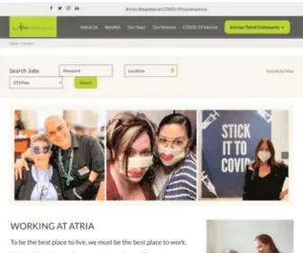 Atriacareers.com(Atria Careers) Screenshot