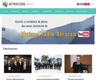 Atricon.org.br(Associação dos Membros dos Tribunais de Contas do Brasil) Screenshot