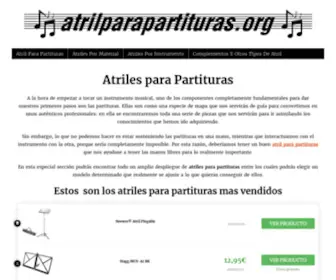 Atrilparapartituras.org(Atrilparapartituras) Screenshot