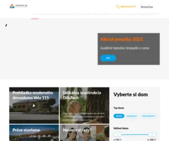 Atrium-SK.sk(Drevostavby na kľúč) Screenshot