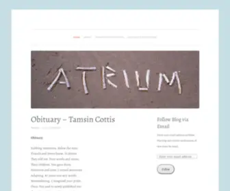 Atriumpoetry.com(Atriumpoetry) Screenshot