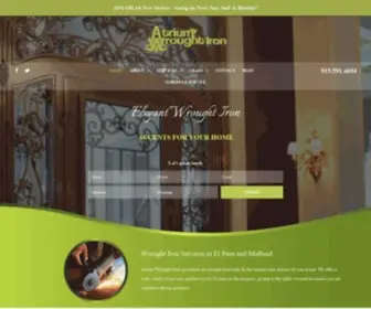 Atriumwroughtiron.com(Atrium Wrought Iron in El Paso & Midland) Screenshot