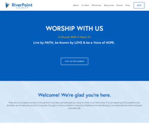 Atriverpoint.church(RiverPoint Church) Screenshot