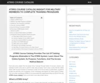 ATRRS-Course-Catalog.com(ATRRS Course Catalog) Screenshot