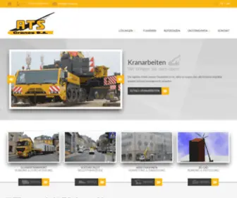 ATS-Cranes.lu(ATS Cranes Kranvermietung Kranverleih Kranarbeiten Luxembourg Luxemburg) Screenshot