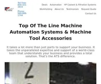 ATS-S.com(Top Of The Line Machine Automation Systems & Tool Accessories) Screenshot