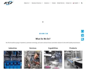 Atsautomation.com(Factory-Wide Solutions) Screenshot