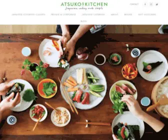 Atsukoskitchen.com(Japanese cooking classes and sushi making in London) Screenshot