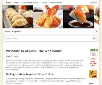 Atsumiwoodlands.com(Order Japanese & Chinese online from Atsumi) Screenshot