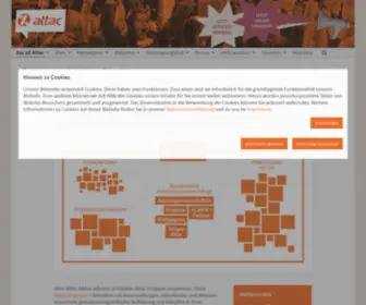 Attac-Netzwerk.de(Startseite ) Screenshot