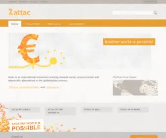 Attac.org(Site en maintenance) Screenshot