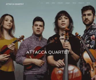 Attaccaquartet.com(Attacca Quartet) Screenshot