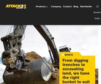 Attach2.co.nz(Excavator Attachment Specialists) Screenshot