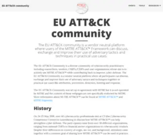 Attack-Community.org(The EU ATT&CK community) Screenshot