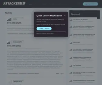 Attackerkb.com(Topics) Screenshot
