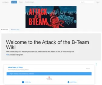 Attackofthebteamwiki.com(Attack of the B) Screenshot